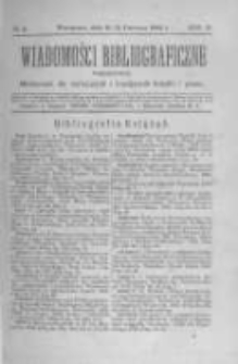 Wiadomości Bibliograficzne Warszawskie. 1883 R.2 nr5