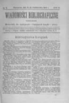 Wiadomości Bibliograficzne Warszawskie. 1883 R.2 nr9