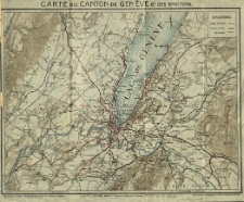 Carte du Canton de Geneve et des environs