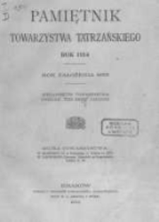 Pamiętnik Towarzystwa Tatrzańskiego. 1914 T.35