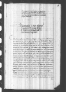 Sigismundus I rex Poloniae capitaneis terrarum regni de theloneis et contuberniis mechanicorum abrogandis, Kraków 20 X 1537