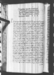 Stanislaus Gorski Cracouiensis et Plociensis canonicus, Bonae Sffortiae reginae Poloniae secretarius Ianicio Clementi scholari Patauino, amico, b.m. [listopad 1538]