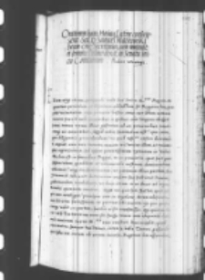 Orationem hanc Hosius latine conscripserat sed D. Samuel Macieowski decanus Cracoviensis, secretarius, eam mutauit et sermone Polono dixit, in senatu inicio comiciorum, 1538
