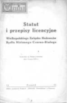 Statut i przepisy licencyjne Wielkopolskiego Związku Hodowców Bydła Nizinnego Czarno-Białego