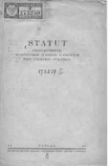 Statut Stowarzyszenia Plantatorów Buraków Cukrowych przy Cukrowni Opalenica