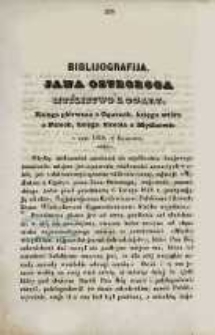 Biblijografija Jana Ostroroga: Myślistwo z ogary