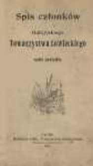Spis członk&oacute;w Galicyjskiego Towarzystwa Łowieckiego wedle powiat&oacute;w