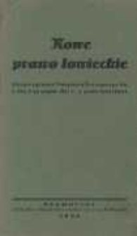 Nowe prawo łowieckie