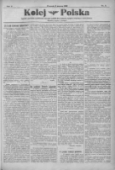 Kolej Polska: tygodnik poświęcony zagadnieniom i rozwojowi polskich dróg żelaznych, sprawom zawodowym i życiu kolejarzy: bezplatny dodatek do "Postępu" 1922.03.08 R.2 Nr9