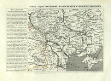 Karta części południowej kraj&oacute;w polskich w Cesarstwie Rosyjskiem