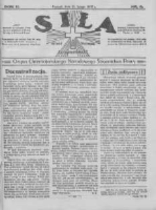 Siła: organ Chrześcijańskiego Narodowego Stronnictwa Pracy 1922.02.23 R.2 Nr8