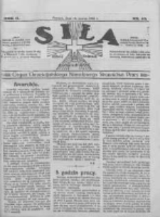 Siła: organ Chrześcijańskiego Narodowego Stronnictwa Pracy 1922.03.10 R.2 Nr10