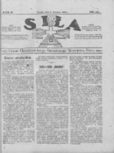 Siła: organ Chrześcijańskiego Narodowego Stronnictwa Pracy 1922.04.06 R.2 Nr14