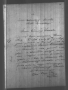 Jan Biernacki do Władysława Zamoyskiego. List oraz kopia stanu służby i dymisji z legionu węgierskiego