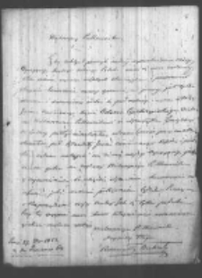 Romuald Bukaty do Władysława Zamoyskiego. List z 27 VIII 1853 r.