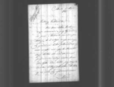 Saturnin Kleczyński do Władysława Zamoyskiego. List z 3 V 1854 r.