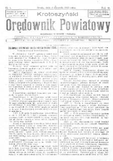 Krotoszyński Orędownik Powiatowy 1933.01.03 R.58 Nr1