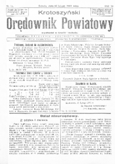 Krotoszyński Orędownik Powiatowy 1933.02.18 R.58 Nr14