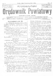 Krotoszyński Orędownik Powiatowy 1933.04.05 R.58 Nr27