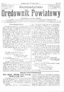 Krotoszyński Orędownik Powiatowy 1933.05.27 R.58 Nr41