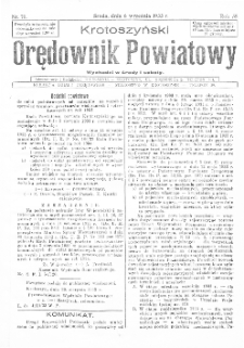 Krotoszyński Orędownik Powiatowy 1933.09.06 R.58 Nr70