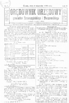 Orędownik Urzędowy Powiatów Krotoszyńskiego i Pleszewskiego 1928.01.04 R.55 Nr1