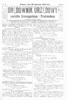 Orędownik Urzędowy Powiatów Krotoszyńskiego i Pleszewskiego 1928.01.28 R.55 Nr8