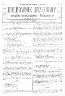 Orędownik Urzędowy Powiatów Krotoszyńskiego i Pleszewskiego 1928.02.08 R.55 Nr11