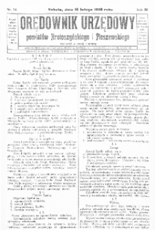 Orędownik Urzędowy Powiatów Krotoszyńskiego i Pleszewskiego 1928.02.18 R.55 Nr14