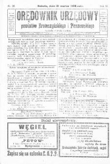 Orędownik Urzędowy Powiatów Krotoszyńskiego i Pleszewskiego 1928.03.31 R.55 Nr26