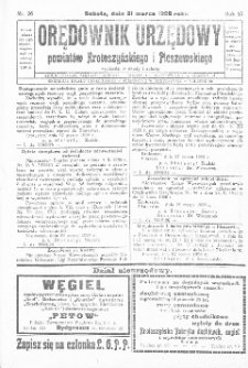Orędownik Urzędowy Powiatów Krotoszyńskiego i Pleszewskiego 1928.03.31 R.55 Nr26