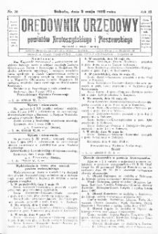 Orędownik Urzędowy Powiatów Krotoszyńskiego i Pleszewskiego 1928.05.05 R.55 Nr36