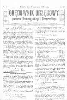 Orędownik Urzędowy Powiatów Krotoszyńskiego i Pleszewskiego 1928.06.02 R.55 Nr44