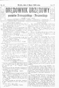 Orędownik Urzędowy Powiatów Krotoszyńskiego i Pleszewskiego 1928.07.04 R.55 Nr53