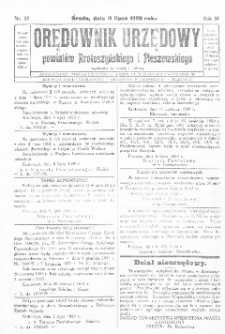 Orędownik Urzędowy Powiatów Krotoszyńskiego i Pleszewskiego 1928.07.14 R.55 Nr55