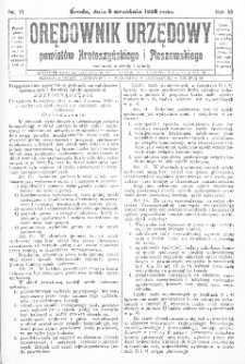 Orędownik Urzędowy Powiatów Krotoszyńskiego i Pleszewskiego 1928.09.05 R.55 Nr71