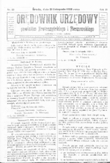Orędownik Urzędowy Powiatów Krotoszyńskiego i Pleszewskiego 1928.11.21 R.55 Nr93