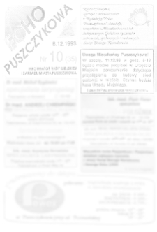 Echo Puszczykowa 1993.12.08 Nr10(35)