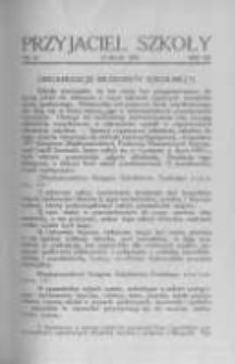 Przyjaciel Szkoły. 1933 R.12 nr10