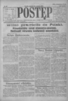 Postęp: pismo codzienne dla rodzin polskich 1922.04.20 R.33 Nr89
