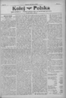 Kolej Polska: tygodnik poświęcony zagadnieniom i rozwojowi polskich dróg żelaznych, sprawom zawodowym i życiu kolejarzy: bezplatny dodatek do "Postępu" 1922.03.29 R.2 Nr11
