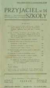 Przyjaciel Szkoły. 1937 R.16 nr14