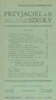 Przyjaciel Szkoły. 1937 R.16 nr17