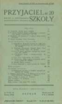 Przyjaciel Szkoły. 1937 R.16 nr20