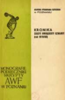 Kronika. Akademia Wychowania Fizycznego w Poznaniu Z.24 1979/80