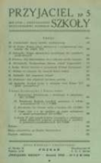 Przyjaciel Szkoły. 1939 R.18 nr5