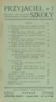 Przyjaciel Szkoły. 1939 R.18 nr7