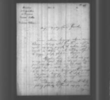 Juliusz Michałowski do Władysława Zamoyskiego. List z 21 stycznia? 1856 r.