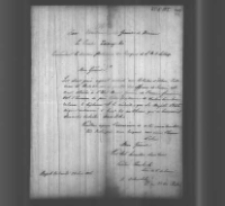 Walerian Przewłocki i Antoni Dobrowolski do Władysława Zamoyskiego. List z 25 VI 1856 r.