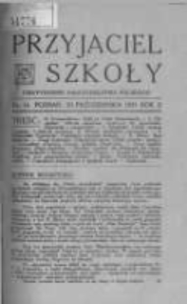 Przyjaciel Szkoły. 1931 R.10 nr16